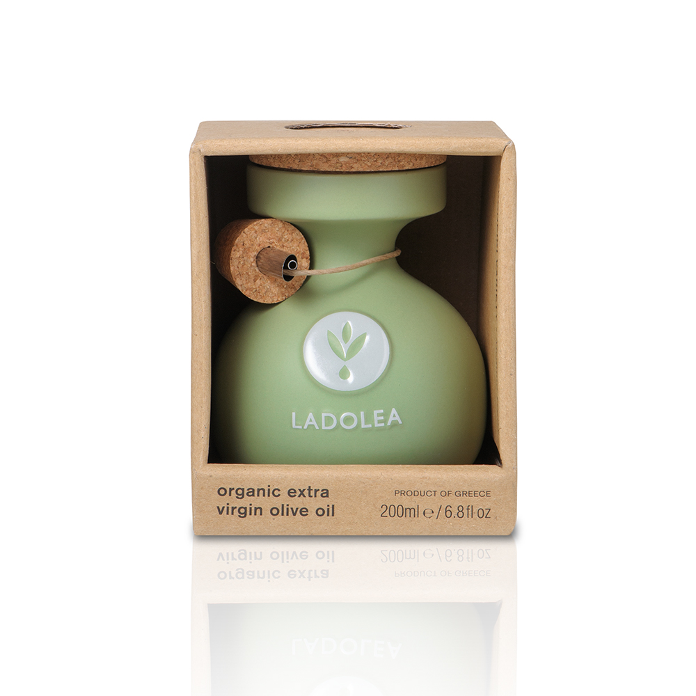 Ladolea / BIO Olivenöl (Koroneiki) - Grüne Keramikflasche, 200ml 