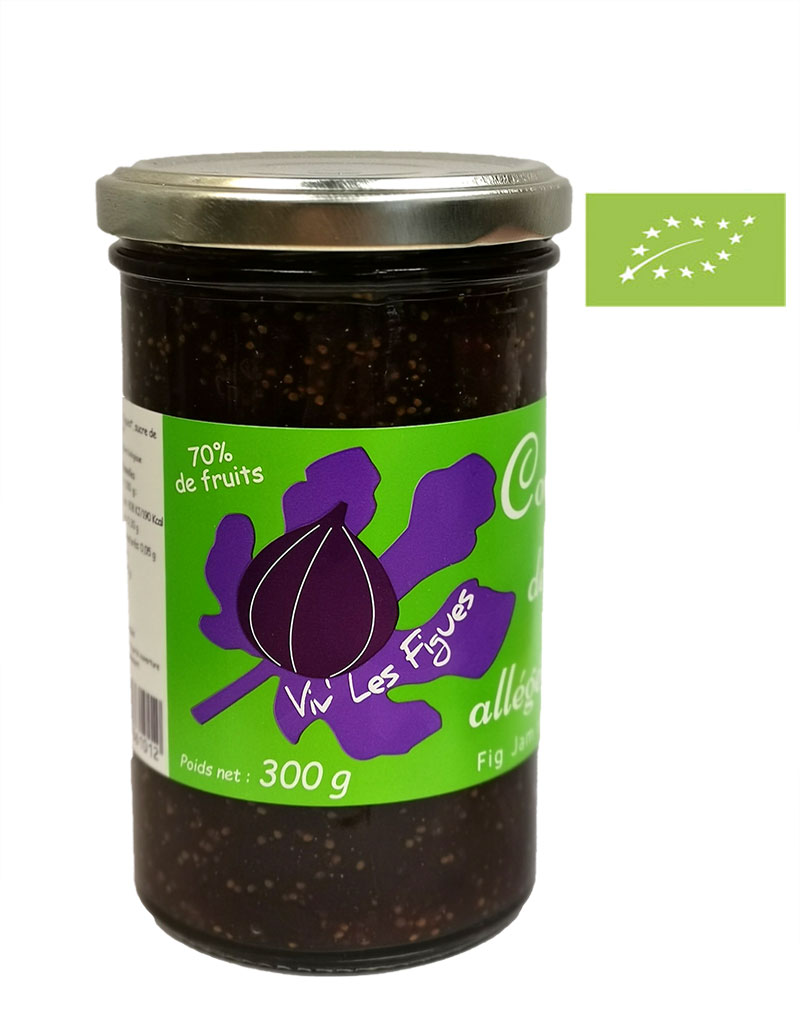 Viv' les figues / Feigenkonfitüre mit wenig Zucker BIO, 300g