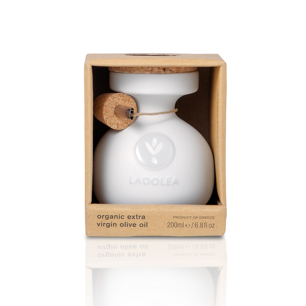 Ladolea / BIO Olivenöl (Patrinia) - Weiße Keramikflasche, 200ml
