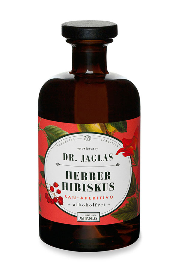 Dr. Jaglas / Herber Hibiscus - alkoholfreier Aperitif, 500ml