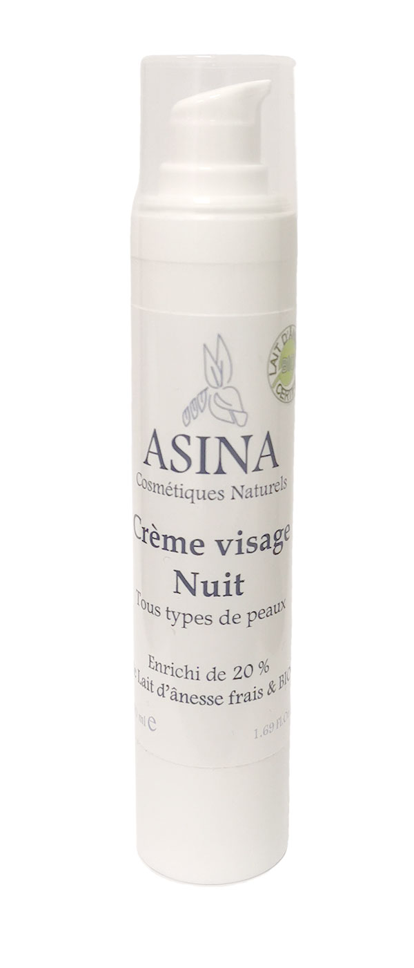 Asinerie des garrigues / Nachtcreme mit 20% BIO Eselmilch, 50ml